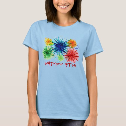 Happy 4th Ladys tee (Vorderseite)
