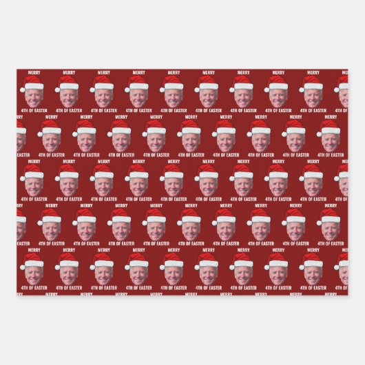 Happy 4th Of Easter Christmas Geschenkpapier Set (Vorderseite 3)