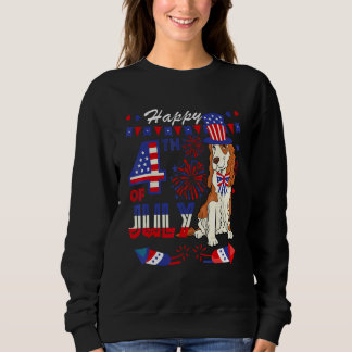 Happy 4th Of July American Flag English Cocker Spa Sweatshirt