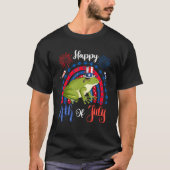 Happy 4th Of July Frog Sunglasses American Flag Fi T-Shirt (Vorderseite)