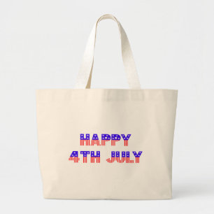 Happy 4th of July Jumbo Stoffbeutel