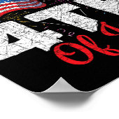 Happy 4th Of July Patriotic American Us Flag 4th O Poster (Ecke)