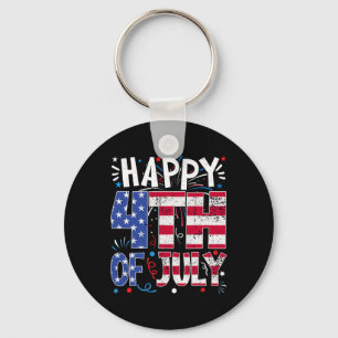 Happy 4th Of July Patriotic American Us Flag 4th O Schlüsselanhänger