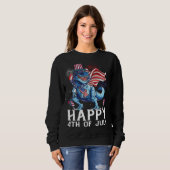 Happy 4th Of July T-Rex Dino Patriotic Cute 4th Of Sweatshirt (Vorne ganz)