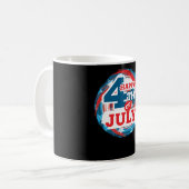 Happy 4th of July - USA flag Color Kaffeetasse (Vorderseite Links)