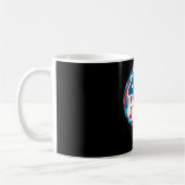 Happy 4th of July - USA flag Color Kaffeetasse (Links)