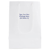 Happy 4th of July Wedding Congratulations Custom  Mittlere Geschenktüte (Rückseite)