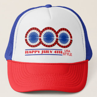 HAPPY 4TH USA STYLE TRUCKERKAPPE