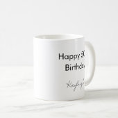 Happy 50. Geburtstag Custom Kaffeetasse (VorderseiteRechts)