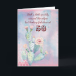 Happy 50. Geburtstag Friend Watercolor Cactus Karte<br><div class="desc">Eine wunderschöne Aquarellkarte,  die Sie an Ihren Freund schicken können,  um Ihre Liebe zu ihrem 50. Geburtstag auszudrücken</div>