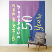 Happy 50. Geburtstagsfeier Tapestry Wandteppich (Beispiel)