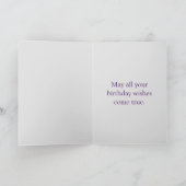 Happy 50. Geburtstagskarte, Moderne Blume Karte (Innenseite)