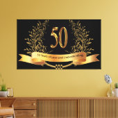 Happy 50. Hochzeitstag Canvas Prints Leinwanddruck (Insitu (Wohnzimmer))