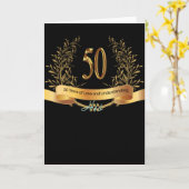 Happy 50. Hochzeitstag Grußkarren Karte (Gelbe Blume)