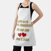 Happy 50. Hochzeitstag Schürze (InSitu)