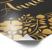 Happy 50 Jahre Golden Wedding Jublilee Fotodruck (Ecke)