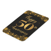 Happy 50 Jahre Golden Wedding Jublilee Magnet (Linke Seite)
