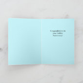 Happy 50 Jahre Hübsches Herz Karte (Innenseite)