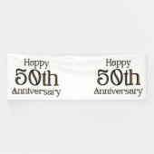 Happy 50. Jubiläum 4x12 Vinyl Banner (Horizontal)