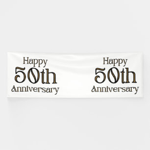 Happy 50. Jubiläum 4x12 Vinyl Banner