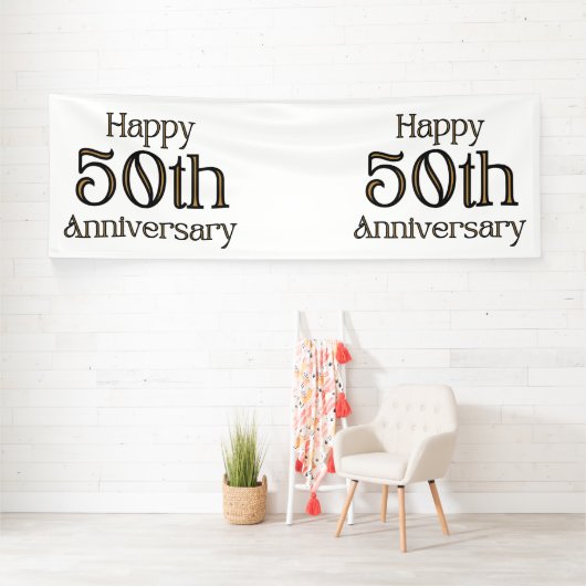 Happy 50. Jubiläum 4x12 Vinyl Banner (Insitu)
