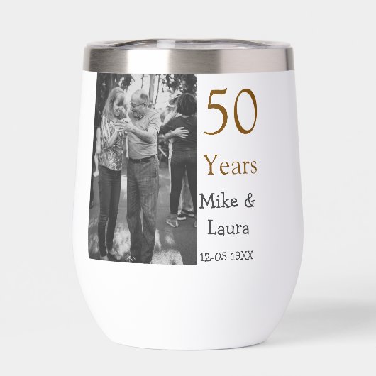 Happy 50. Jubiläum fügen Sie Pärchen Namen Datum H (Rückseite)