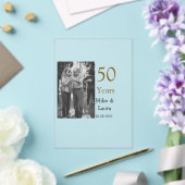 Happy 50. Jubiläum fügen Sie Pärchen Namen Datum H Acryleinladungen (In Situ (Hochzeit))