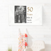 Happy 50. Jubiläum fügen Sie Pärchen Namen Datum H Banner (Insitu)