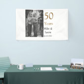 Happy 50. Jubiläum fügen Sie Pärchen Namen Datum H Banner (Messeveranstaltung)