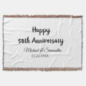 Happy 50. Jubiläum fügen Sie Pärchen Namen Datum H Decke (Vorderseite)