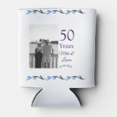 Happy 50. Jubiläum fügen Sie Pärchen Namen Datum H Dosenkühler (Vorderseite)
