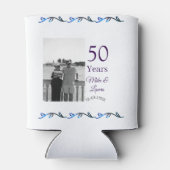Happy 50. Jubiläum fügen Sie Pärchen Namen Datum H Dosenkühler (Rückseite)