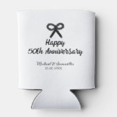 Happy 50. Jubiläum fügen Sie Pärchen Namen Datum H Dosenkühler (Rückseite)