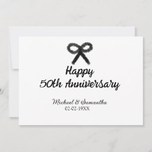 Happy 50. Jubiläum fügen Sie Pärchen Namen Datum H Einladung