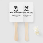 Happy 50. Jubiläum fügen Sie Pärchen Namen Datum H Fächer (Vorne und Hinten)