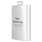 Happy 50. Jubiläum fügen Sie Pärchen Namen Datum H Flachmann (Links)