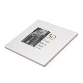 Happy 50. Jubiläum fügen Sie Pärchen Namen Datum H Fliese (Seite)