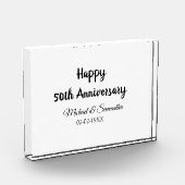 Happy 50. Jubiläum fügen Sie Pärchen Namen Datum H Fotoblock (Links)