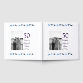 Happy 50. Jubiläum fügen Sie Pärchen Namen Datum H Gästebuch (Voll)