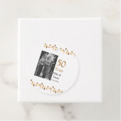 Happy 50. Jubiläum fügen Sie Pärchen Namen Datum H Geschenkanhänger (Beispiel)