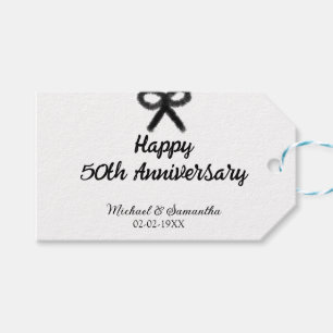 Happy 50. Jubiläum fügen Sie Pärchen Namen Datum H Geschenkanhänger