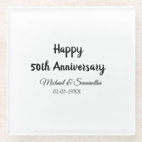 Happy 50. Jubiläum fügen Sie Pärchen Namen Datum H