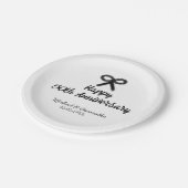 Happy 50. Jubiläum fügen Sie Pärchen Namen Datum H Pappteller (Schrägansicht)