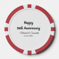 Happy 50. Jubiläum fügen Sie Pärchen Namen Datum H