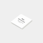 Happy 50. Jubiläum fügen Sie Pärchen Namen Datum H Post-it Klebezettel (angewinkelt)