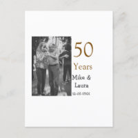 Happy 50. Jubiläum fügen Sie Pärchen Namen Datum H
