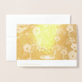 "Happy 50 th Wedding Anniversary" Gold Foil Card Folienkarte (Rückseite mit Umschlag)