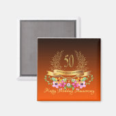 Happy 50 th Wedding Anniversary Magnet (Vorderseite/Rückseite)
