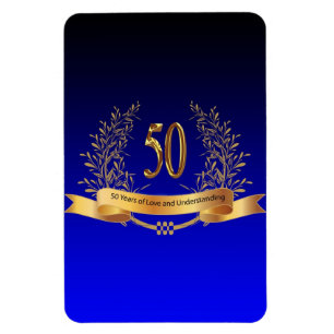 Happy 50 th Wedding AnniversaryFlexibles Foto Magn Magnet