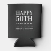 Happy 50 th Wedding Jubiläum Einfach und Klassisch Dosenkühler (Vorderseite)
